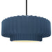 Justice Designs - CER-6555-MDMT-MBLK-RIGID - One Light Pendant - Radiance - Midnight Sky w/ Matte White