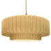 Justice Designs - CER-6555-MYLW-BRSS-BEIG-TWST - One Light Pendant - Radiance - Muted Yellow