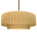 Justice Designs - CER-6555-MYLW-BRSS-RIGID - One Light Pendant - Radiance - Muted Yellow