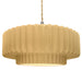 Justice Designs - CER-6555-MYLW-NCKL-BEIG-TWST - One Light Pendant - Radiance - Muted Yellow