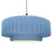 Justice Designs - CER-6555-SKBL-MBLK-BEIG-TWST - One Light Pendant - Radiance - Sky Blue