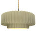 Justice Designs - CER-6555-VAN-MBLK-BEIG-TWST - One Light Pendant - Radiance - Vanilla (Gloss)