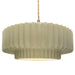 Justice Designs - CER-6555-VAN-NCKL-BEIG-TWST - One Light Pendant - Radiance - Vanilla (Gloss)