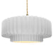 Justice Designs - CER-6555-WHT-BRSS-BEIG-TWST - One Light Pendant - Radiance - Gloss White