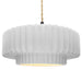 Justice Designs - CER-6555-WTWT-MBLK-BEIG-TWST - One Light Pendant - Radiance - Gloss White (outside and inside of fixture)