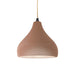 Justice Designs - CER-6560-ADOB-MBLK-BEIG-TWST - One Light Pendant - Radiance - Adobe