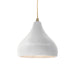 Justice Designs - CER-6560-BIS-ABRS-BEIG-TWST - One Light Pendant - Radiance - Bisque