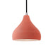 Justice Designs - CER-6560-BSH-NCKL-BKCD - One Light Pendant - Radiance - Gloss Blush