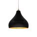 Justice Designs - CER-6560-CBGD-ABRS-BEIG-TWST - One Light Pendant - Radiance - Carbon Matte Black w/ Champagne Gold