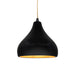 Justice Designs - CER-6560-CBGD-MBLK-BEIG-TWST - One Light Pendant - Radiance - Carbon Matte Black w/ Champagne Gold