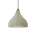 Justice Designs - CER-6560-CKC-MBLK-BKCD - One Light Pendant - Radiance - Celadon Green Crackle