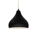 Justice Designs - CER-6560-CRB-MBLK-BEIG-TWST - One Light Pendant - Radiance - Carbon - Matte Black