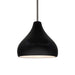 Justice Designs - CER-6560-CRB-NCKL-RIGID - One Light Pendant - Radiance - Carbon - Matte Black