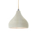 Justice Designs - CER-6560-CRK-NCKL-BEIG-TWST - One Light Pendant - Radiance - White Crackle