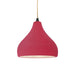 Justice Designs - CER-6560-CRSE-MBLK-BEIG-TWST - One Light Pendant - Radiance - Cerise