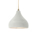 Justice Designs - CER-6560-MAT-ABRS-BEIG-TWST - One Light Pendant - Radiance - Matte White