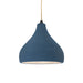 Justice Designs - CER-6560-MDMT-MBLK-BEIG-TWST - One Light Pendant - Radiance - Midnight Sky w/ Matte White