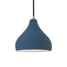 Justice Designs - CER-6560-MDMT-NCKL-BKCD - One Light Pendant - Radiance - Midnight Sky w/ Matte White