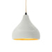 Justice Designs - CER-6560-MTGD-MBLK-BEIG-TWST - One Light Pendant - Radiance - Matte White w/ Champagne Gold