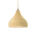 Justice Designs - CER-6560-MYLW-ABRS-BEIG-TWST - One Light Pendant - Radiance - Muted Yellow