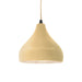 Justice Designs - CER-6560-MYLW-MBLK-BEIG-TWST - One Light Pendant - Radiance - Muted Yellow