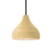 Justice Designs - CER-6560-MYLW-MBLK-RIGID - One Light Pendant - Radiance - Muted Yellow