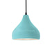 Justice Designs - CER-6560-RFPL-MBLK-BKCD - One Light Pendant - Radiance - Reflecting Pool