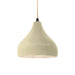 Justice Designs - CER-6560-VAN-MBLK-BEIG-TWST - One Light Pendant - Radiance - Vanilla (Gloss)