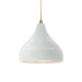 Justice Designs - CER-6560-WHT-ABRS-BEIG-TWST - One Light Pendant - Radiance - Gloss White