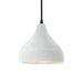 Justice Designs - CER-6560-WHT-MBLK-BKCD - One Light Pendant - Radiance - Gloss White