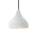 Justice Designs - CER-6560-WHT-NCKL-BKCD - One Light Pendant - Radiance - Gloss White