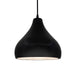 Justice Designs - CER-6563-CRB-MBLK-BKCD - One Light Pendant - Radiance - Carbon - Matte Black