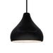 Justice Designs - CER-6563-CRB-MBLK-RIGID - One Light Pendant - Radiance - Carbon - Matte Black