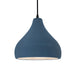 Justice Designs - CER-6563-MDMT-MBLK-BKCD - One Light Pendant - Radiance - Midnight Sky w/ Matte White