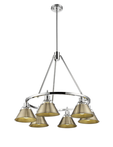 Orwell Six Light Chandelier Chrome