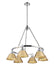 Golden - 3306-6 CH-BCB - Six Light Chandelier - Orwell - Chrome