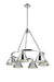 Golden - 3306-6 CH-CH - Six Light Chandelier - Orwell - Chrome