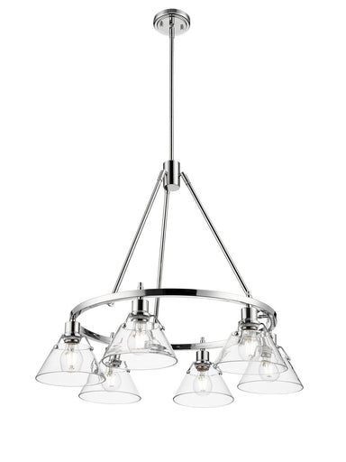 Orwell Six Light Chandelier Chrome