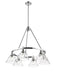 Golden - 3306-6 CH-CLR - Six Light Chandelier - Orwell - Chrome