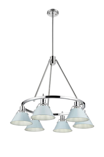 Orwell Six Light Chandelier Chrome