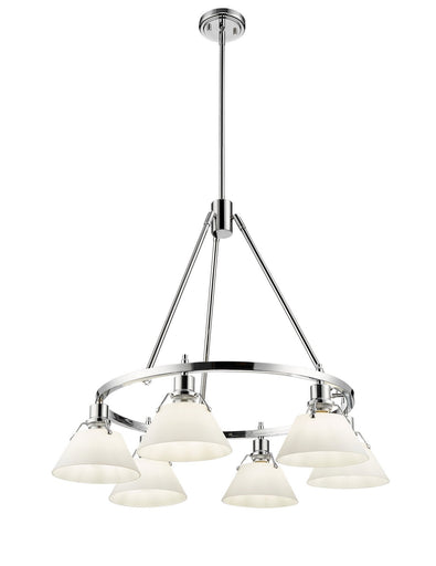 Orwell Six Light Chandelier Chrome