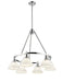 Golden - 3306-6 CH-OP - Six Light Chandelier - Orwell - Chrome
