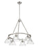 Golden - 3306-6 PW-CLR - Six Light Chandelier - Orwell - Pewter
