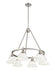 Golden - 3306-6 PW-OP - Six Light Chandelier - Orwell - Pewter