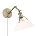 Golden - 3306-A1W AB-OP - One Light Wall Sconce - Orwell - Aged Brass