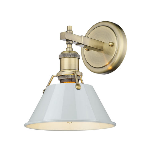 Orwell One Light Bath Vanity Aged Brass