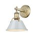 Golden - 3306-BA1 AB-DB - One Light Bath Vanity - Orwell - Aged Brass