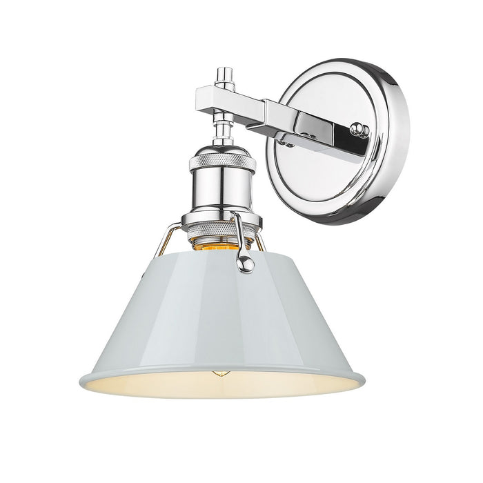 Golden - 3306-BA1 CH-DB - One Light Bath Vanity - Orwell - Chrome