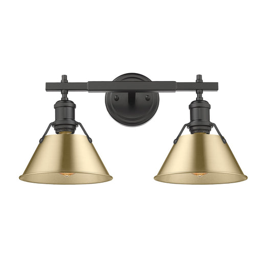 Orwell Two Light Bath Vanity Matte Black