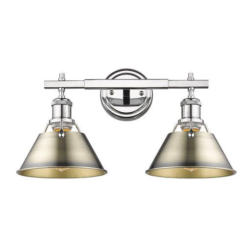 Orwell Two Light Bath Vanity Chrome